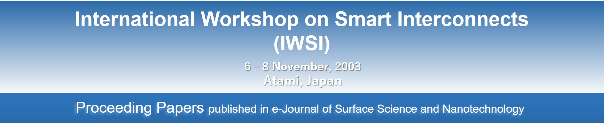 IWSI2003